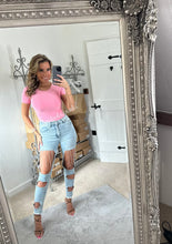 Load image into Gallery viewer, Diamanté Tassel Ripped Jeans (CLEARANCE)