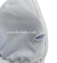 Load image into Gallery viewer, White Bikini+Rose Sarong Set