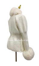 Load image into Gallery viewer, Soft Faux Fur Cardigan (Ivory) PREMIUM COLLECTION