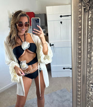 Load image into Gallery viewer, Frilly Sleeved Cream Kaftan