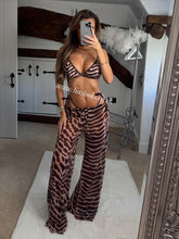 Load image into Gallery viewer, Printed Bikini & Trouser Set