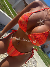 Load image into Gallery viewer, Orange Shell Detail Bikini