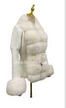 Load image into Gallery viewer, Soft Faux Fur Cardigan (Ivory) PREMIUM COLLECTION