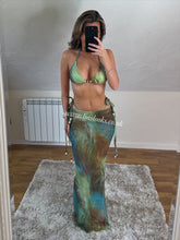 Load image into Gallery viewer, Olive Multi Print Bikini & Skirt Set