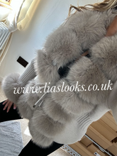 Load image into Gallery viewer, Soft Faux Fur Cardigan (Beige) PREMIUM COLLECTION