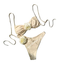 Load image into Gallery viewer, Sand/Cream Rose Bikini