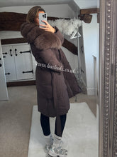 Load image into Gallery viewer, Long Fur Parka Coat