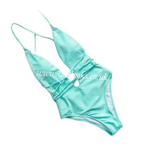 Load image into Gallery viewer, Mint Tie Up Swimsuit (CLEARANCE)