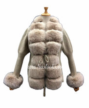 Load image into Gallery viewer, Soft Faux Fur Cardigan (Beige) PREMIUM COLLECTION