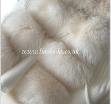 Load image into Gallery viewer, Soft Faux Fur Cardigan (Ivory) PREMIUM COLLECTION