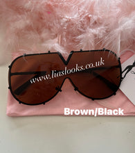 Load image into Gallery viewer, Brown/Black Oversized Sunglasses
