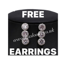 Load image into Gallery viewer, Bling Tennis Chain Necklace - Silver (+ Free Earrings)