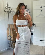 Load image into Gallery viewer, Two Piece Beige Beach Skirt Set - (CLEARANCE)