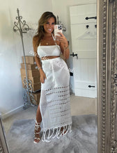 Load image into Gallery viewer, Two Piece Beige Beach Skirt Set - (CLEARANCE)