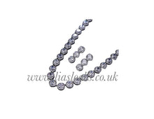 Load image into Gallery viewer, Bling Tennis Chain Necklace - Silver (+ Free Earrings)