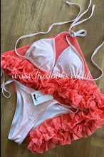 Load image into Gallery viewer, Frilly Ruffle Coral Sarong