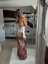 Load image into Gallery viewer, Floral Leopard Maxi Dress