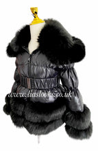 Load image into Gallery viewer, CHILDREN’S - Ebony Black Romani Coat (Faux Fur)