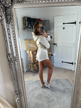 Load image into Gallery viewer, Beige Hoodie Short Set (PREMIUM COLLECTION) CLEARANCE