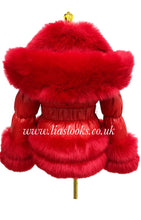 Load image into Gallery viewer, CHILDREN’S - Ruby Red Romani Coat (Faux Fur)