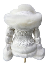 Load image into Gallery viewer, CHILDREN’S - Ice white Romani Coat (Faux Fur)
