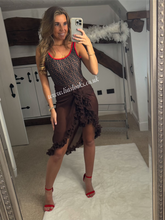 Load image into Gallery viewer, Frilly Ruffle Chocolate Brown Sarong