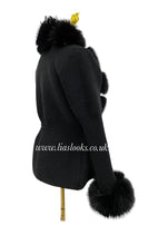 Load image into Gallery viewer, Soft Faux Fur Cardigan (Black) PREMIUM COLLECTION