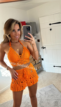 Load image into Gallery viewer, Orange Crochet Set