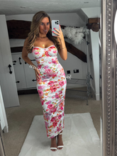 Load image into Gallery viewer, Flower Maxi Dress