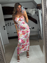 Load image into Gallery viewer, Flower Maxi Dress