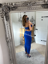 Load image into Gallery viewer, Royal Blue Rose Skirt Set (CLEARANCE)