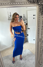 Load image into Gallery viewer, Royal Blue Rose Skirt Set (CLEARANCE)