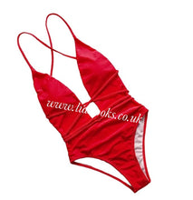 Load image into Gallery viewer, Red Tie Up Swimsuit (CLEARANCE)