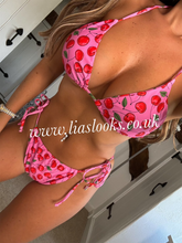 Load image into Gallery viewer, Cherry Bikini & Skirt Set (3 Piece)