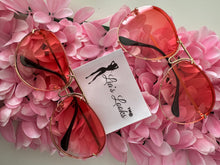 Load image into Gallery viewer, Rose Gradient Oversized Porsha Sunglasses