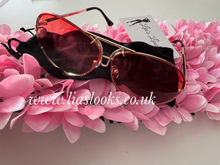 Load image into Gallery viewer, Rose Gradient Oversized Porsha Sunglasses