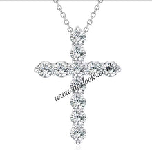 Load image into Gallery viewer, Bling Small Cross Necklace (Link Chain)