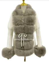 Load image into Gallery viewer, Soft Faux Fur Cardigan (Ivory/Beige) PREMIUM COLLECTION