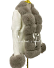 Load image into Gallery viewer, Soft Faux Fur Cardigan (Ivory/Beige) PREMIUM COLLECTION