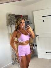 Load image into Gallery viewer, Lilac Short Ruched Set (CLEARANCE)