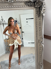 Load image into Gallery viewer, Frilly Ruffle Honey/Cream Combo Sarong