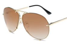 Load image into Gallery viewer, Brown Oversized Porsha Sunglasses