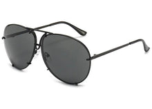 Load image into Gallery viewer, All Black Oversized Porsha Sunglasses