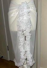 Load image into Gallery viewer, Frilly Ruffle White Sarong