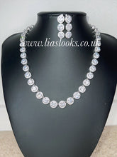 Load image into Gallery viewer, Bling Tennis Chain Necklace - Silver (+ Free Earrings)