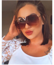 Load image into Gallery viewer, Brown Oversized Sunglasses