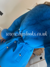 Load image into Gallery viewer, Sky Blue Wool & Cashmere Coat