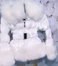Load image into Gallery viewer, CHILDREN’S - Ice white Romani Coat (Faux Fur)