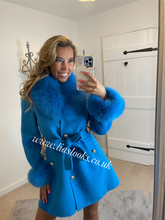 Load image into Gallery viewer, Sky Blue Wool & Cashmere Coat