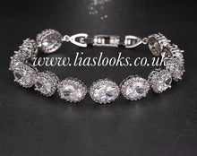 Load image into Gallery viewer, Bling Tennis Chain Bracelet (Silver)